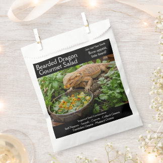 Bearded Dragon Garden Seed Packet Favour Bags