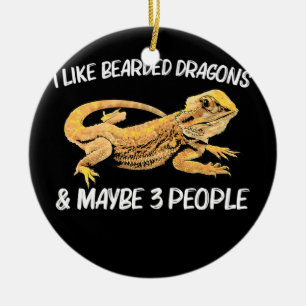 Bearded Dragon Gift For Men Women Pogona Lizard Ceramic Tree Decoration