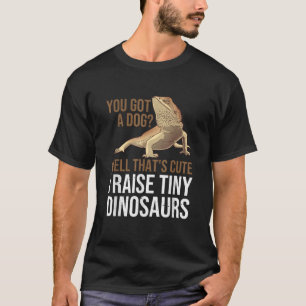Bearded Dragon Gift Men Women Funny I Raise Tiny D T-Shirt