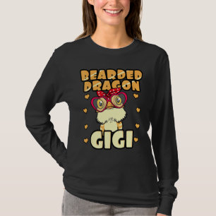 Bearded Dragon Gigi Pogona Owner Reptile Gigi Moth T-Shirt