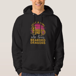 Bearded Dragon Girls Women Reptile Pet Bearded Dra Hoodie