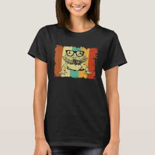 Bearded Dragon Glasses Nerd Animal Optician Vinta T-Shirt