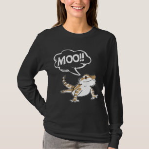 Bearded Dragon Goes Moo Think Its A Cow Farm T-Shirt