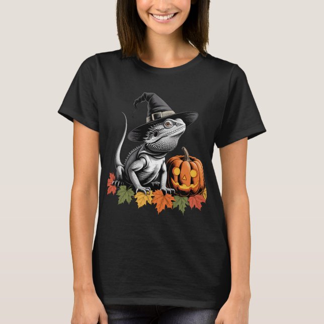 Bearded Dragon Halloween Fun T-Shirt (Front)