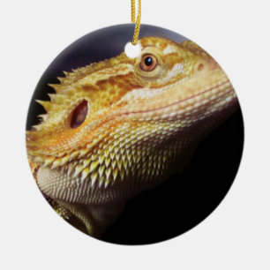 Bearded Dragon Head 2 Ceramic Tree Decoration