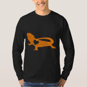 Bearded Dragon Heart   Pet Reptile Lizard T-Shirt