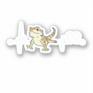 Bearded Dragon Heartbeat Funny Animal