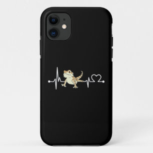 Bearded Dragon Heartbeat Funny Animal Case-Mate iPhone Case