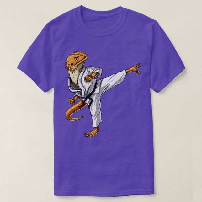 Bearded Dragon Karate T-Shirt (Design Front)