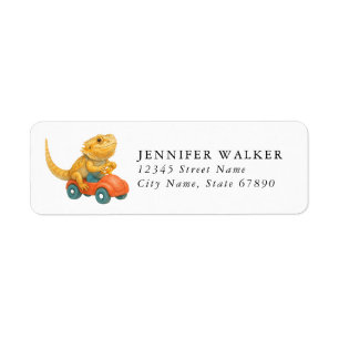 Bearded Dragon Lizard Return Address Labels