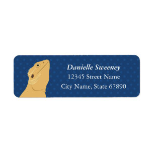 Bearded Dragon Lizard Return Address Labels