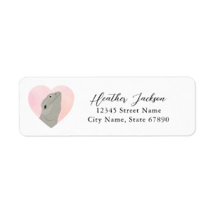 Bearded Dragon Lizard Return Address Labels