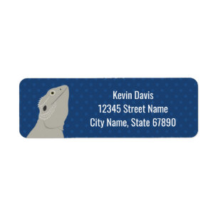 Bearded Dragon Lizard Return Address Labels