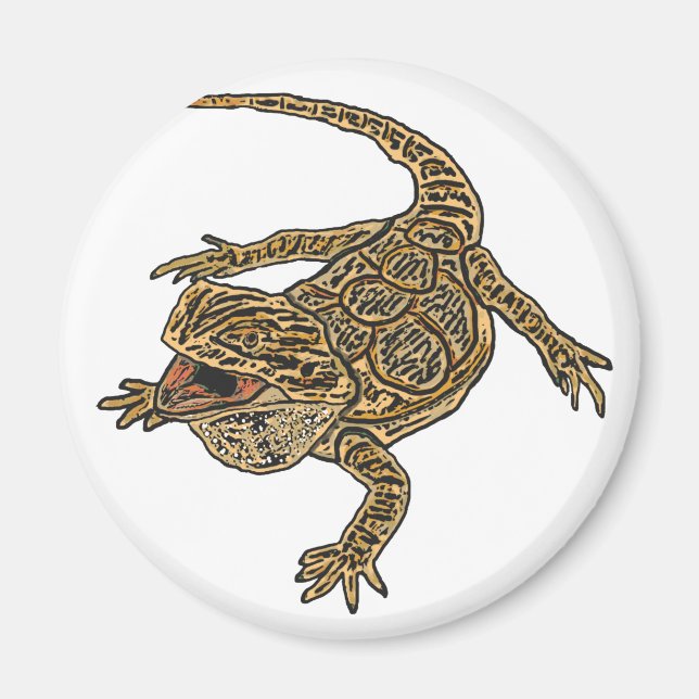 Bearded Dragon Magnet (Front)