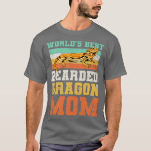 Bearded Dragon Mum Lizard Vintage T-Shirt