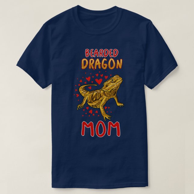 Bearded Dragon Mum T-Shirt (Design Front)