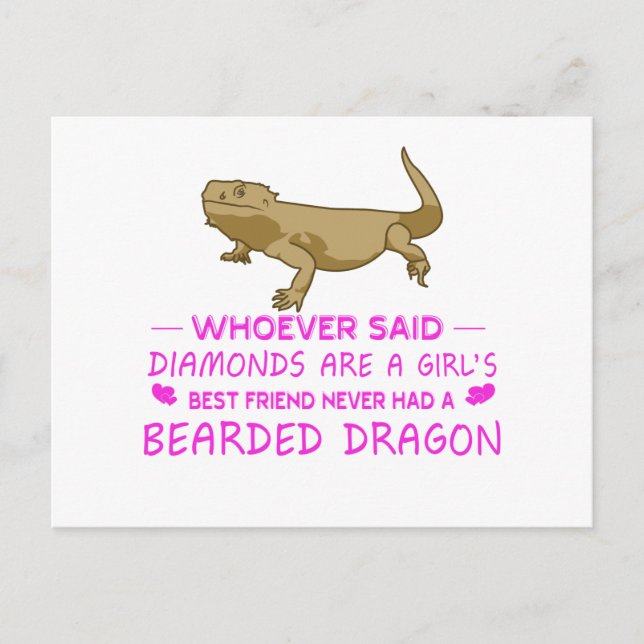 Bearded Dragon Mummy Postcard (Front)
