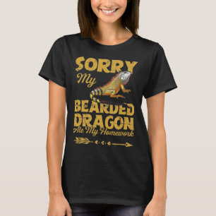 Bearded Dragon My Bearded Dragon Ate My Homework T-Shirt