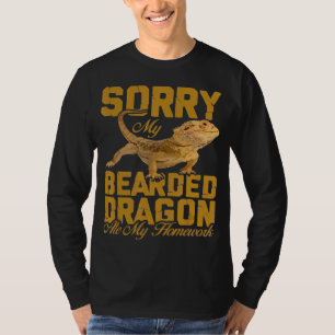 Bearded Dragon  My Bearded Dragon Ate My Homework T-Shirt