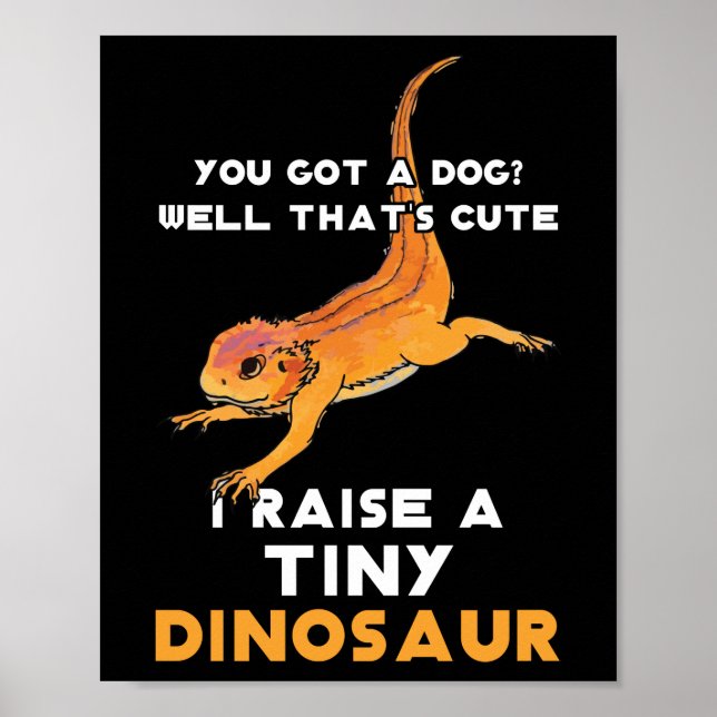 Bearded Dragon Owner Bearded Dragon Pet Bearded Poster (Front)