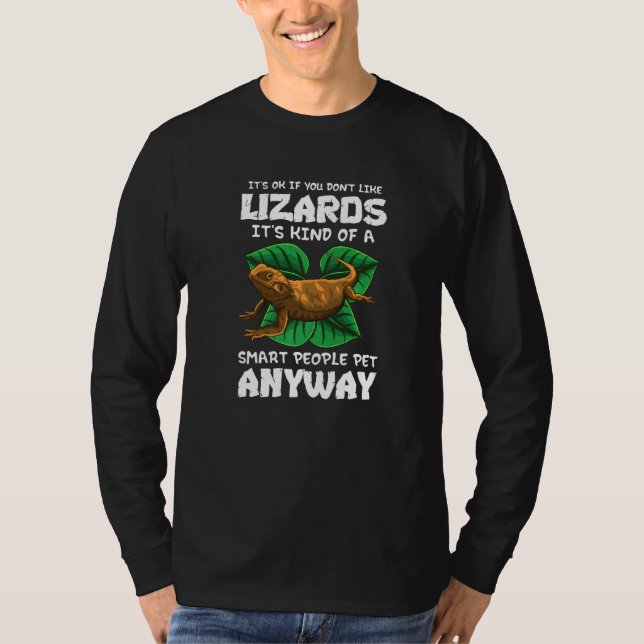 Bearded Dragon Pet Lizard Humour Reptile Herpetolo T-Shirt (Front)