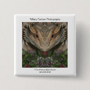 Bearded Dragon Promo 15 Cm Square Badge