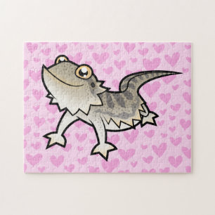 Bearded Dragon / Rankin Dragon Love Jigsaw Puzzle