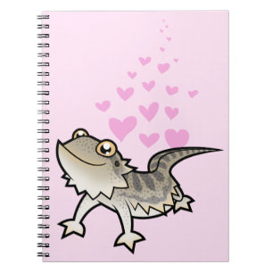 Bearded Dragon / Rankin Dragon Love Spiral Notebook