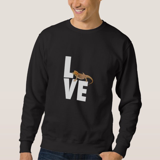 Bearded Dragon Reptile Lizard Pet Mum Sweatshirt (Front)