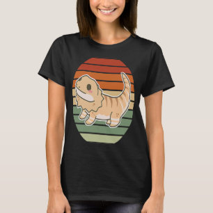 Bearded Dragon Retro Sunset Cool Bearded Dragon T-Shirt