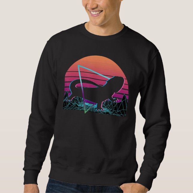 Bearded Dragon Retro Sweatshirt (Front)