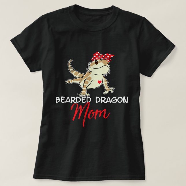 Bearded dragon Shirt for Mum, Funny Mother day gif (Design Front)