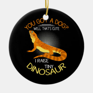 bearded dragon stuff I Raise A Tiny Dinosaur Ceramic Tree Decoration
