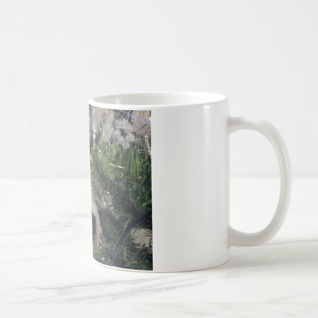 bearded dragon up xmas tree coffee mug (Right)