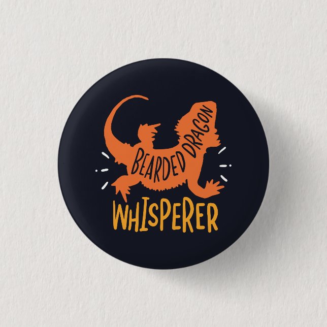 Bearded Dragon Whisperer Funny 3 Cm Round Badge (Front)