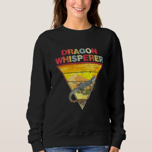 Bearded Dragon Whisperer Vintage Sunset Lizard Rep Sweatshirt