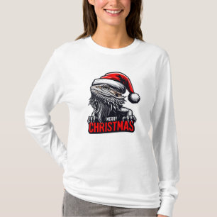 Bearded Dragon Xmas, Merry Christmas Santa Lizard T-Shirt