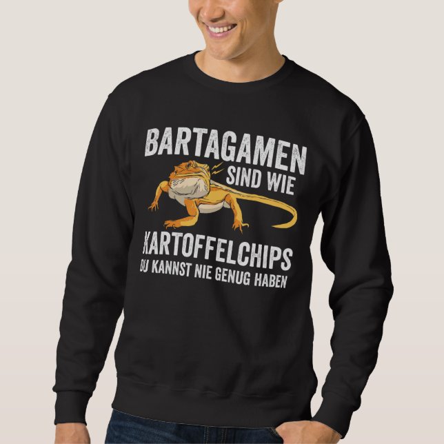 Bearded Dragons Terrarium Lizard Reptile Lizard Sweatshirt (Front)