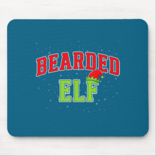 Bearded Elf Christmas Family Matching Group Xmas  Mouse Pad