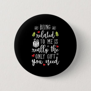 bearded elf matching family group christmas party  6 cm round badge