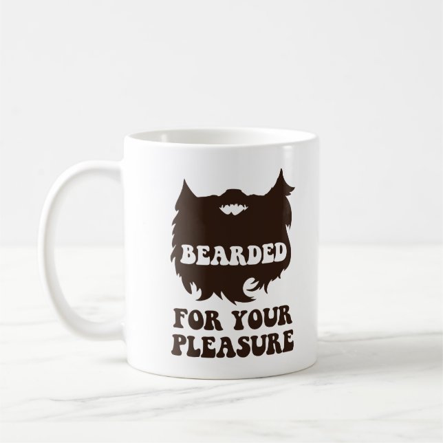 Bearded For Your Pleasure Coffee Mug (Left)