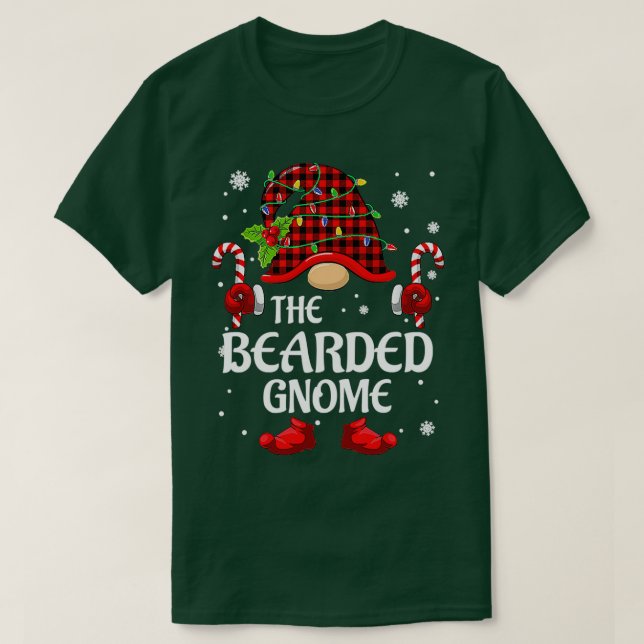 Bearded Gnome Family Christmas Pajama Classic TShi T-Shirt (Design Front)