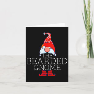 Bearded Gnome Family Matching Group Christmas Outf Card