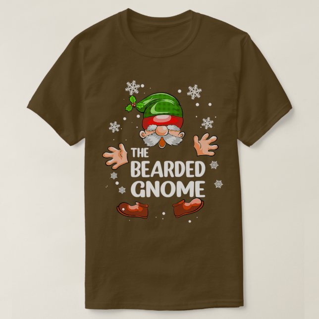 Bearded Gnome Funny Matching Family T-Shirt (Design Front)
