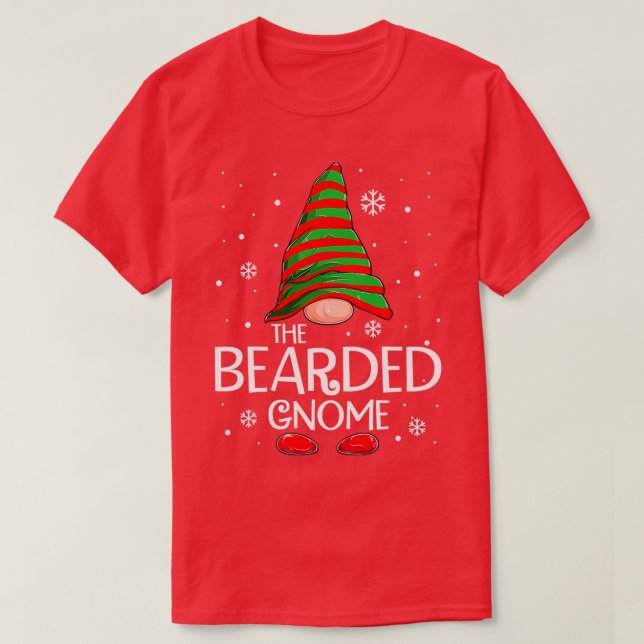 Bearded Gnome Matching Family T-Shirt (Design Front)