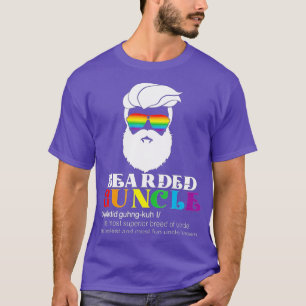 Bearded Guncle  Guncle Definition For Gay Uncle  T-Shirt
