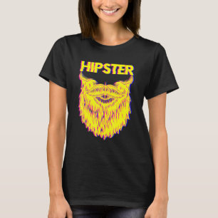 Bearded Hipster Pineapple Freethinker New Age Trav T-Shirt