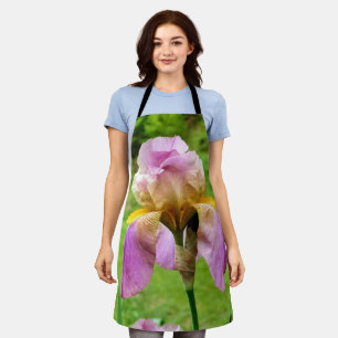Bearded Iris All Over Print Apron
