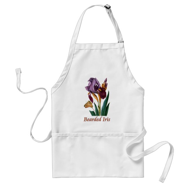Bearded Iris Flower Standard Apron (Front)