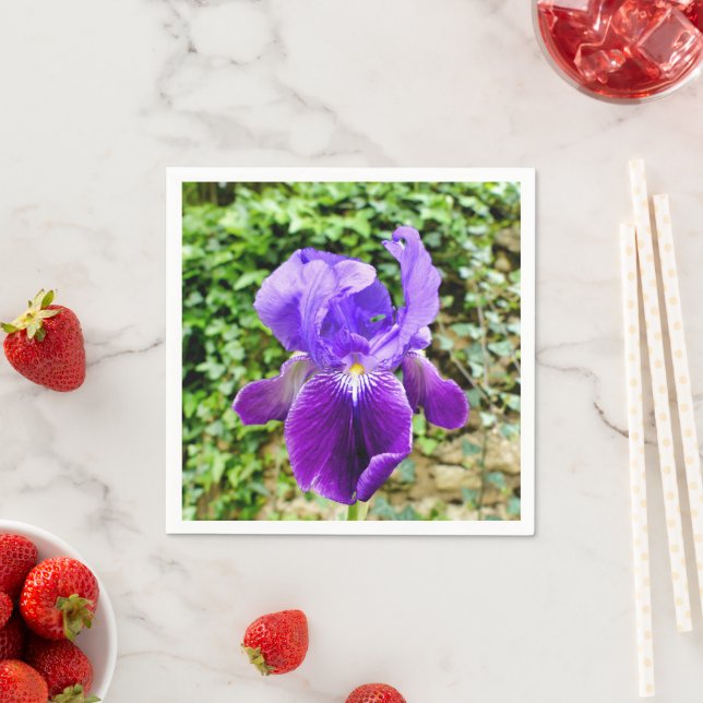 Bearded Iris Paper Napkins (Insitu)